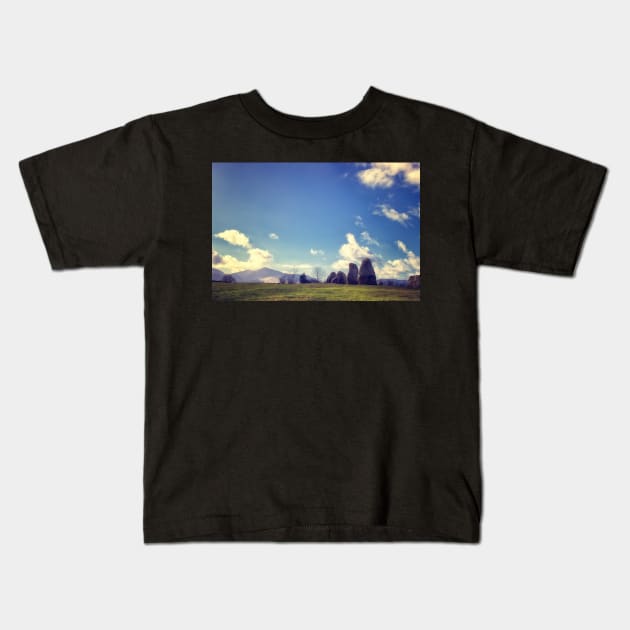 Standing Stones Kids T-Shirt by InspiraImage